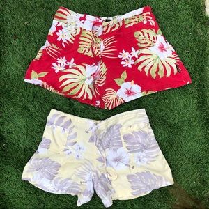 Palmwave Tropical Hibiscus set of 2 women’s shorts